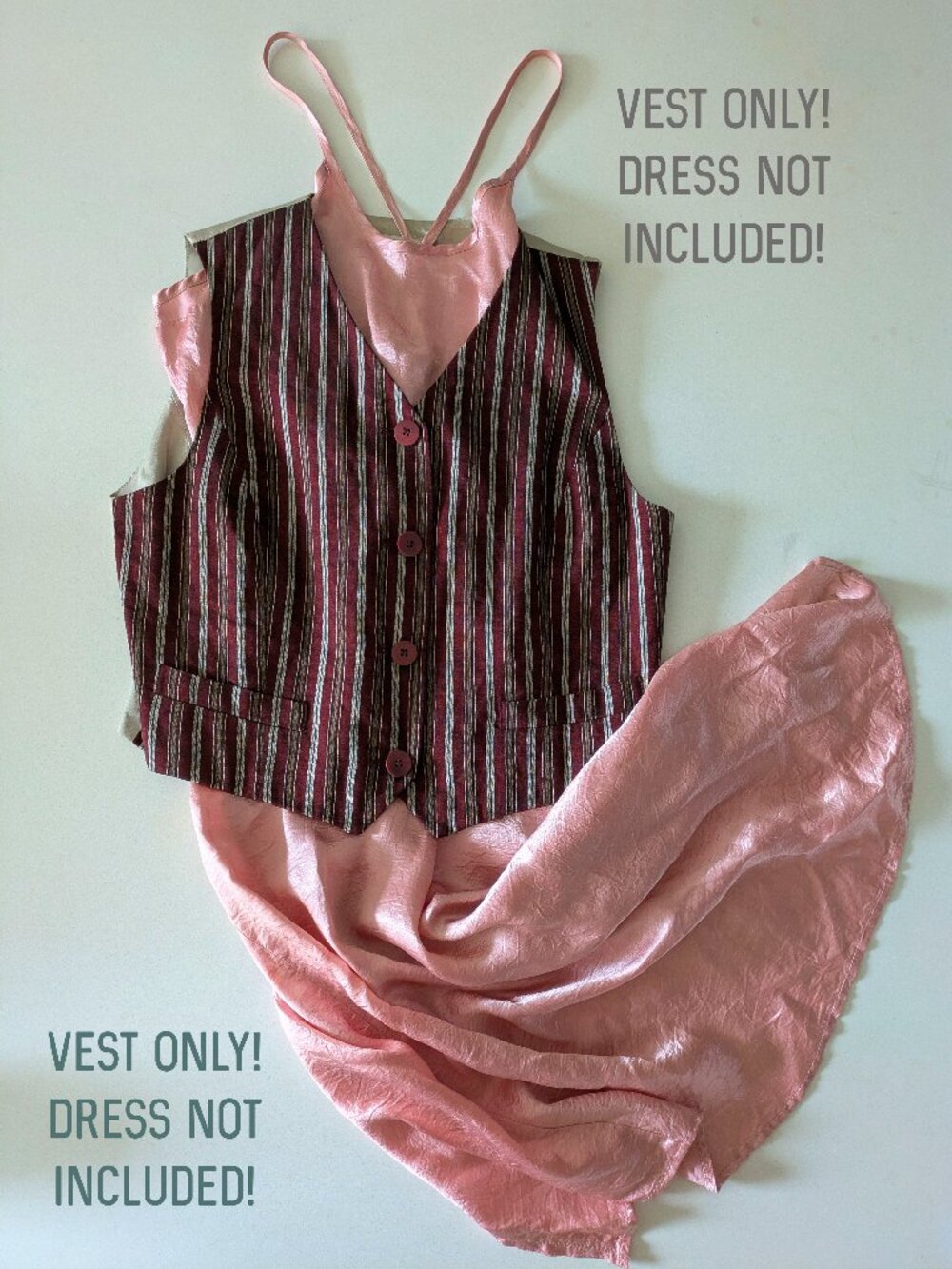 Vintage Ann Taylor Loft Striped Linen Blend Vest Size 8 | Versatile capsule chic - Picture 8 of 13